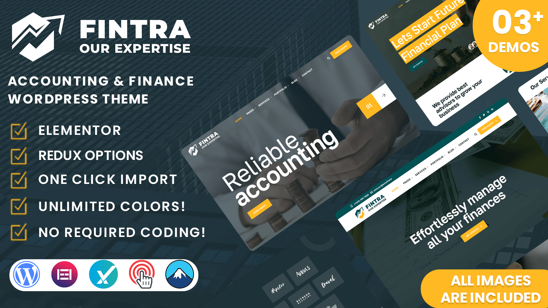 Fintra Accounting Finance WordPress Theme